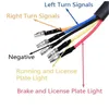 Universal Motorcycle LED Taillight Rear Tail Brake Light Holder Turn Signals2516535