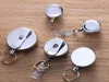 Metal Delicate And Durable Retractable Pull Chain Reel ID Card Badge Holder Hook Reel Recoil Belt Clip