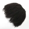 VMAE Brasileiro Afro Kinky Curly Clip em extensões de cabelo humano 4b 4c Clipes em extensões de cabelo 120g 140g 160g Cor natural