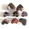 2 pezzi 30-40 mm splendido naturale viola intenso ametista quarzo agata geode cristallo cluster druzy pietra a forma di cuore campione minerale dall'Uruguay