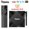 Voice Control Remote Tanix TX6S Android 10.0 TV Box AllWinner H616 4GB 64 GB Smart Streaming Media Player 5G Wifi Bluetooth TV-doos