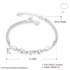 Eleganta utformade armband S925 Silverpläterade hjärtan och ängelvingar SHAPE CHARM Armband Tillbehör Klassisk Alla hjärtans dag Present Potala365