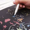 Sta 10 färger mycket metallisk markör penna diy scrapbooking hantverk mjuk pensel pennan konstmarkör penna för brevpapper skolmaterial