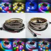 5V 1M WS2812B 3535 RGB LEDのピクセルストリップライトテープ144LED個体アドレス可能7 mm幅狭い夢のマジックフルカラー変更ノンウォータープロープフ