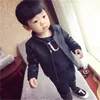 Children Jacket For baby Boys Outerwear Children PU Leather Coat black toddlers warm thick Faux Leather Jacket zipper Boys coat