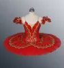 Costume de Ballet Tutu de Ballet classique de cygne noir adulte rouge professionnel Tutu noir Tutus Point danse Performance