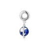 2019 Original 925 Sterling Silber Schmuck Globe Dangle Charm Perlen passend für europäische Armbänder Halskette für Frauenherstellung63358464417625