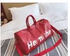 2019 Fashion Black Water Ripple KeepAll 45cm Duffle Bag Red Man and Women Duffel Väskor KeepAlla With Lock Tag