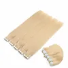 SUPER QUALITY Tape In Hair Extensions Indian Remy Double Drawn PU Hair Extension100g 40pcs 14 '' 16 " 18 " 20 " 22 " 24 " 26 ''
