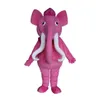 2019 fabriek verkoop warm roze olifant karakter mascotte kostuum outfits volwassen grootte cartoon dierlijke mascotte kostuum voor carnaval festival commerci