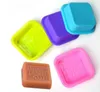 Delicate Cute Craft Art Square Silicone Oven Handmade Soap Molds DIY Soap Mold Baking Moulds Random Color