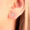 Kuololit 100％Moissanite Gemstone Stud earrings for women 925 Sterling SilverD Color Solitaiare Fine Jewelry New Arrival CX2253W
