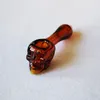 Pipas de quemador de aceite de vidrio Pyrex en forma de calavera, cuchara de mano, pipa de humo, pipas de tabaco portátiles, accesorios para fumar Dab