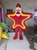 2018 Hot venda Mascot Costume vermelho da estrela dos desenhos animados Real Photo