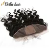 Lace Frontals with Silk Base Ear to Ear Closures 100% Virgin Human Hair Weaves Closure Body Wave Natural Color Fake Scalp Lace Front Closure Rmy Hair Bella Hair