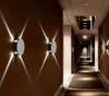 Prosty Nowoczesny Projekt Creative Hotel Project KTV Square Okrągły Zimny ​​Biały LED Aluminium Lampa Ścienna Kryty Lampa Efekt Lampa
