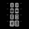 LOTUSMAPLE emerald cut 0.2CT - 12CT real moissanite loose gemstone color D clarity FL each one equal to 0.5CT or more give a free corresponding GRA certificate paper work