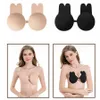 Women Silicone Bra Push Up Bra Strapless Backless Self-Adhesive Gel Cover Rabbit Ear Invisible Bras Nipple Cover Breast Pad RRA1846