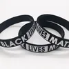 Black Lives Matter Armband Siliconen Rubber Polsband Polsband Sport Bangle voor Mannen Vrouwen Gift LJJK2184