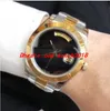 3 Style Men Watch Automatic Movement Asia 2813 Sapphire Luminous 41mm Black Dial Gold Silver Steel Bracelet Luxury Wristwatch