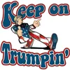L'America Donald Trump 2020 Stickers Keep On Trumpin presidente degli Stati Uniti Elezione Adesivi Paster decorativo 10pcs Set 1 6JW E19