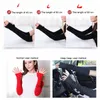 Fashion-Touch Gloves For Women Wool Knitted Gloves Warm Fingerless Black Red Brown Mittens For Women Long Natural