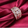 Pierścionki ślubne gorąca wyprzedaż Nowa przybycie luksusowa biżuteria 925 srebrne złoto wypełnienie markizowe krój biały topaz cZ Diamond Party Women Bridal Ring na urodziny GI