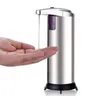 Touchless Automatic Soap Dispenser Pomp Infrarood Sensing Roestvrijstalen Vloeistof Houder Shampoo Smart Dispensers Badkamer Thuisaccessoires