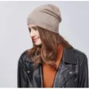 lã de inverno chapéu malha moda- gorros de moda feminina Skullies casuais ao ar livre tampas de esqui quentes grossas chapéus para as mulheres