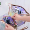 Cosmetic Bags & Cases Fashion Laser Bag Women Makeup Case TPU Transparent Beauty Organizer Pouch Female Jelly Lady Make Up