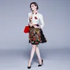 Новое королевское стиль модное платье рубашки Spring Fand Women's Vintage Big Swing Dress Office Lady Business Slim Part Promes4900462
