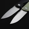 Wielofunkcyjny łożysko kulkowe Nóż składany D2 Blade Kieszonkowy Nóż G10 Jade Hande Outdoor Tactical Survival Camping Nóż