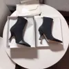 Hot Sale-2019 Designer Kvinnors Hot Sälj C Högkvalitativa Elasticity Lambskin Heel Ladies 'Booties