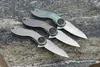 3 Handles Color Damascus Mini Small EDC Pocket Flipper Folding Knife CNC TC4 Titanium Alloy Handle Gift Knives