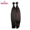 Greatremy natürliche Farbe seidige gerade Haar Bundles 2pcs 100% Rohboden Malaysian Menschenhaar-einschlag Weave 8 "-30" Virgin Hair Extensions