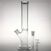 Bongs en verre de 12 pouces Bongs droits clairs épais pyrex pyrex de narguilé enivrant le percolateur de bol de bol de bol de bol de bol de basse