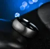 6-13 Zorcvens Fashion Men's Black Titanium Ring Matte Afgewerkt Klassieke Engagement Anel Sieraden voor mannelijke trouwbanden