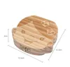 Engels / Spaans / Russisch / Duits / Frans / Italiaans Kids Baby Keepsakes Wood Fairy Box Save Milk Tanden Organizer navelstreng Cord Lanugo Opbergdoos