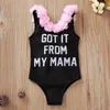 Baby Swimwear Maluch Dziewczyny Kwiat Bikini Swimwears List Kwiat Niemowląt Dzieci Kostium Kąpielowy Lato Baby Beachwear Biały Czarny DW5133