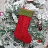Julstrumpa Kid Presentväska Xmas Sock Candy Bag Christmas Tree Pendant Stocking Christmas Ornament Xmas Party Decoration DBC V4791718