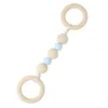 Baby Legno Massaggiagengive Bambino Bambini Anello rotondo Dentizione Succhietti Collana Pendenti Neonato Molari Dente masticabile Dentizione Baby Fitness1665508