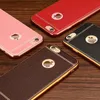 Luxury Leather Pattern Soft TPU Case For iPhone 11 Pro XS Max X 5 5S SE 6 6S 7 8 plus Plating Retro Phone Back Cover coque shell