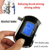 Alcoholism Test Professional Digital Breath Alcohol Tester Breathalyzer with Large LCD Dispaly 5 Mouthpieces Alcohols Parking Breathalyser Police Testing Tool