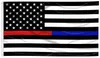 3x5 USA 얇은 빨간색 블루 라인 플래그 배너 법 집행 경찰 소방관 소방관 깃발 5x3 폴리 에스테르 인쇄 비행