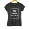 Taille EU T-shirt personnalisé Femme Ajoutez votre propre design Imprimez le texte Image T-shirt 100% coton de haute qualité