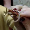 2019 جديد أزياء خاتم القمر ستار الإبهار المفتوحة خواتم الاصبع للنساء الفتيات المجوهرات خاتم الزفاف crytal الاشتباك مجوهرات هدية