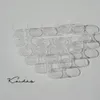 Contenitori per candele in policarbonato trasparente di forma rotonda per realizzare candele nuziali fai-da-te, 40 pezzi con stoppini