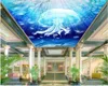 Décoration de la maison moderne papier peint méduses sous-marines bleues et dauphin salon chambre papier peint zénith