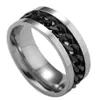 S1484 heta mode smycken rostfritt stål ringkedja roterbar flasköppnare ring