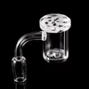 Gyclone riptide Channel Carb Cap90 Degree 25mm Wide 5mm Thick Bottom Quartz Banger Two Terp Pearls8074776